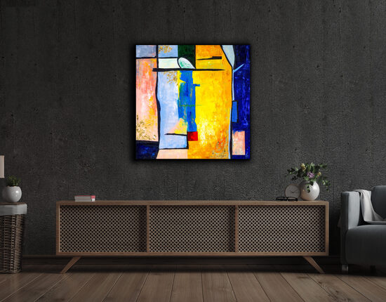Plexikép (PLEXIGLAS®) - 90x90 cm - "...és akkor itt fogunk élni"