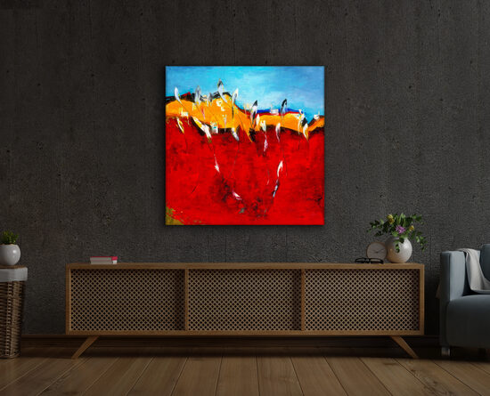 Canvas print - 90x90 cm - The Seduction