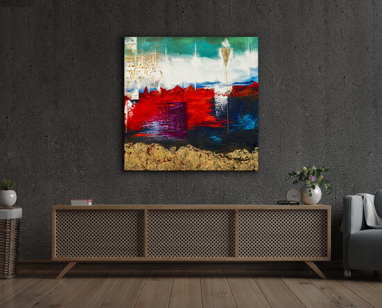 Paper print - 90x90 cm - Over the Hebrides