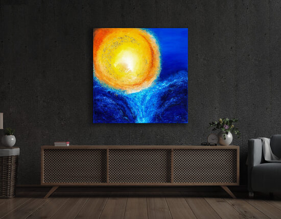 Vászonnyomat - 110x110 cm - A negyedik nap