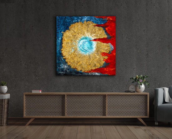 Canvas print - 90x90 cm - The Treaty