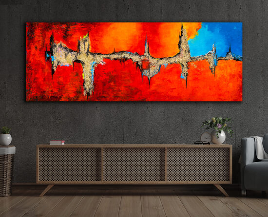 Canvas print - 73x200 cm - The Empire of Fire