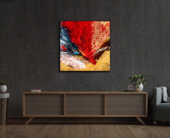 Canvas print - 70x70 cm - The Encounter