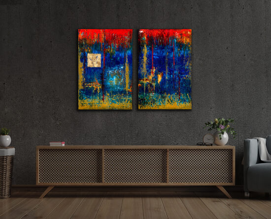 PLEXIGLAS® - 2x85x57 cm - The Dedication - Letter of Choniates I-II (diptych)