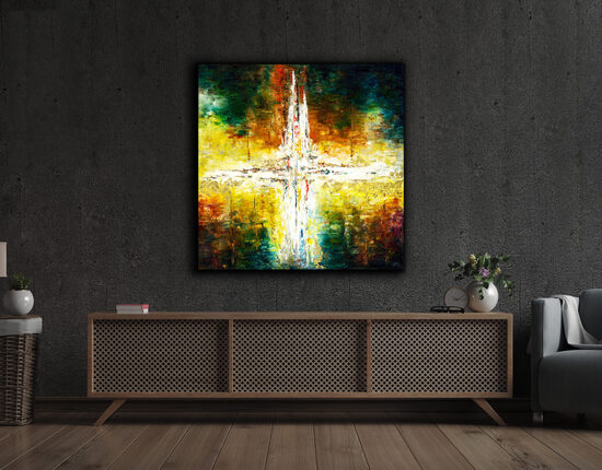 Papírnyomat - 100x100 cm - Az Idő eleje
