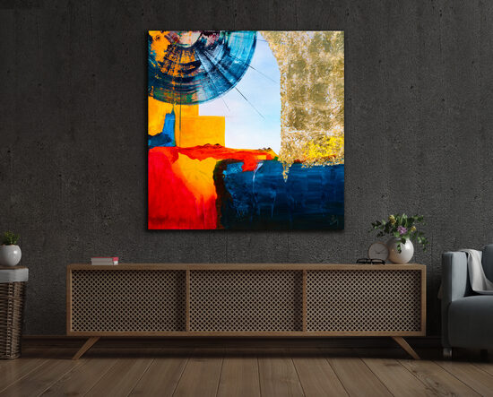 Canvas print - 110x110 cm - Entry into Babylon