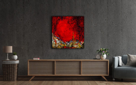 PLEXIGLAS® - 110x110 cm - Caesar and Cleopatra