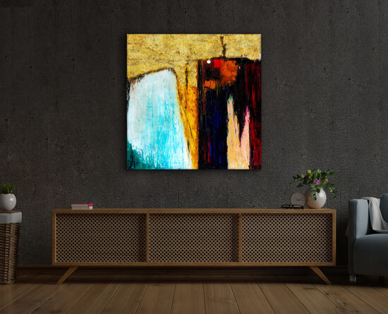 Canvas print - 90x90 cm - "The Time Is Coming, the Leader Is Coming"