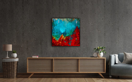 PLEXIGLAS® - 90x90 cm - Grove in Aricia - The True Story of Egeria and Diana