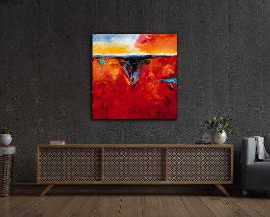 Canvas print - 90x90 cm - Roxana