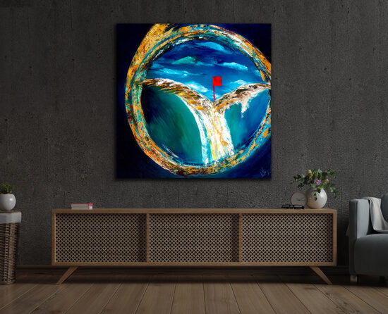 Paper print - 110x110 cm - Sol Invictus