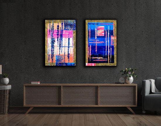 Papírnyomat - 2x82x54 cm - Sztereotípiák (diptichon)