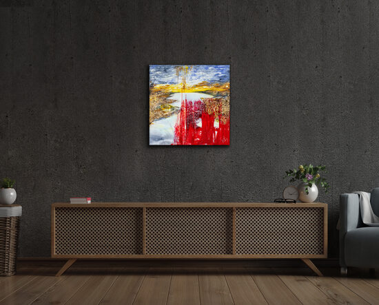 Canvas print - 55x55 cm - Crossing the Bosphorus Delta