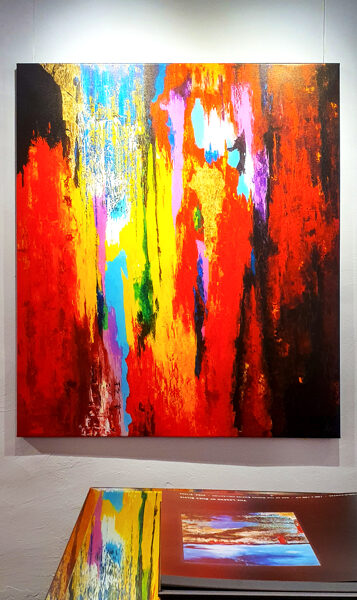 Canvas print - Flames of Museion - 120x105 cm
