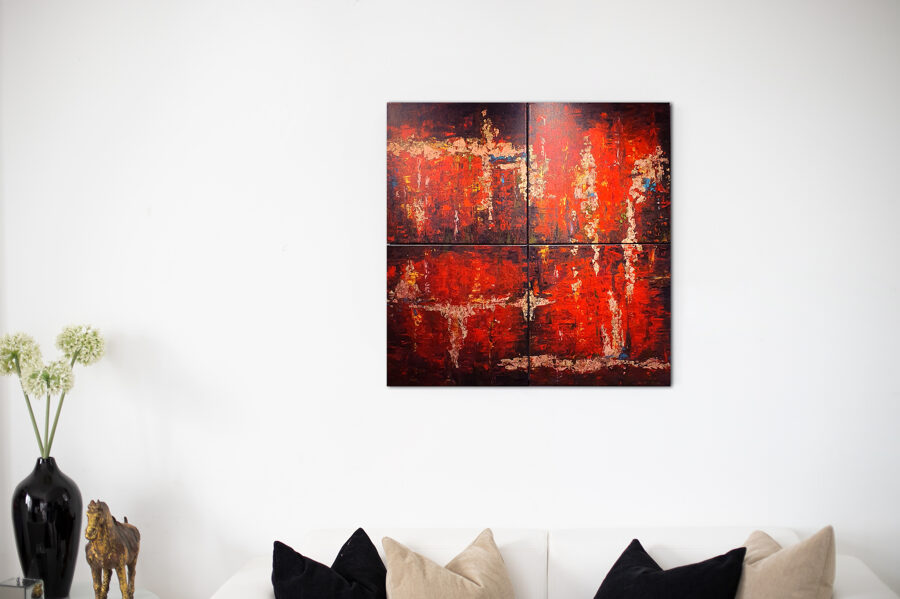 Canvas print - Flames of Agade - 80x80 cm