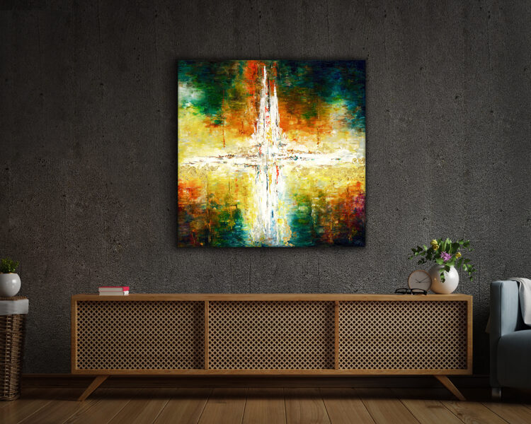 Canvas print - The Beginning of Time - 100x100 cm