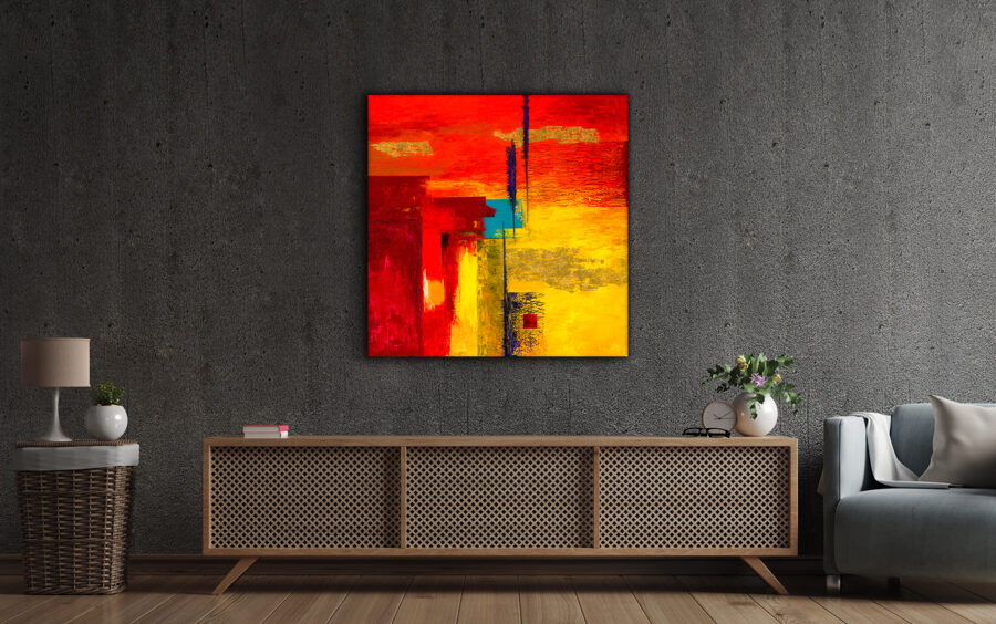 Vászonnyomat - 100x100 cm - Az örökbefogadott - Antoninus Pius uralkodása