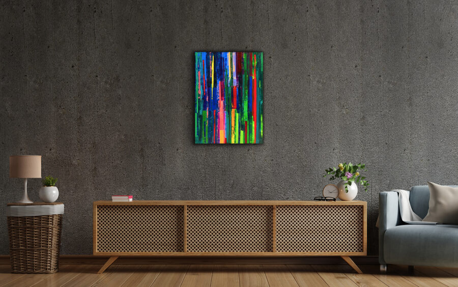Canvas print - Geometrical Rainbow - 70x52 cm