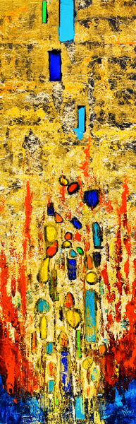Kleopátra Cézár elé járul - 45x90 cm