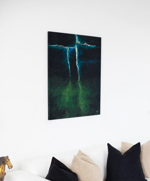 Canvas print - Summer Lightning - 90x75 cm