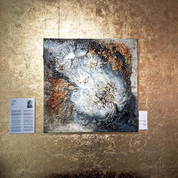 Lazos (80x80 cm, beton, akril, olaj)