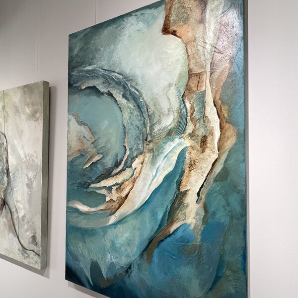 La inmensidad del mar (120x80 cm, akril, vegyes technika)