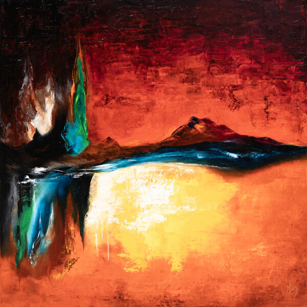 Forgiveness - 100x100 cm (oil-gold-canvas)