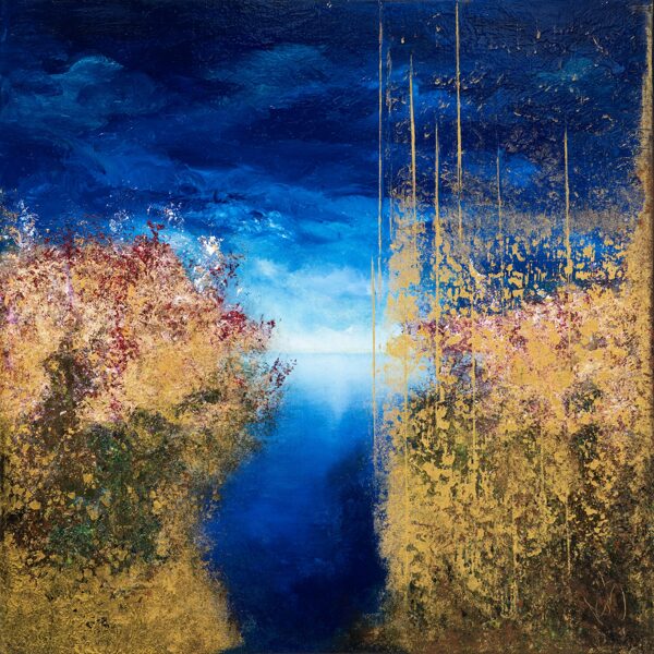 Forest of Saints - 70x70 cm (oil-gold-canvas)