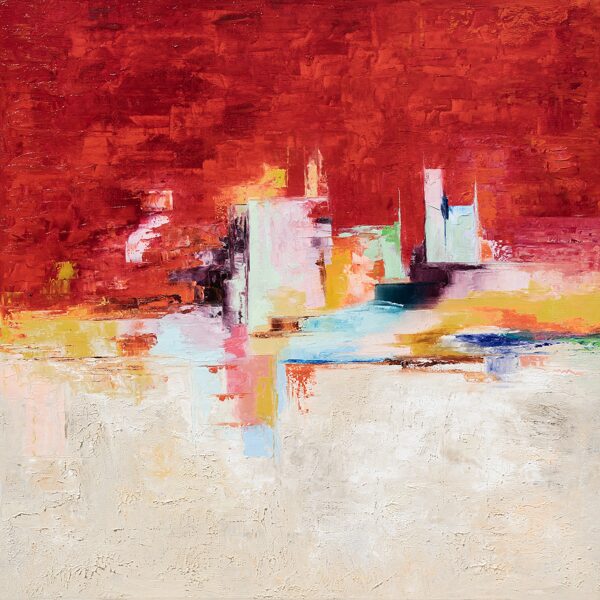 The Conquest of Thebes - 80x80 cm (oil-canvas)