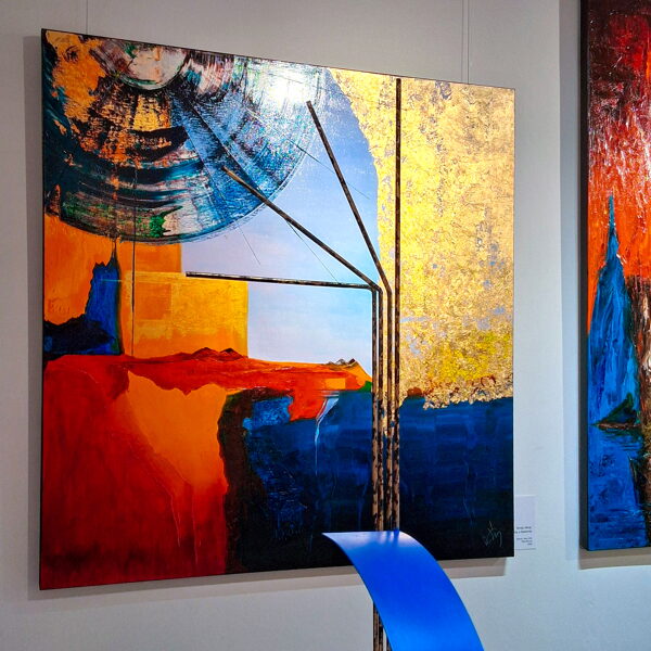 Entry into Babylon - in the foreground the sculpture of Antonio Pons