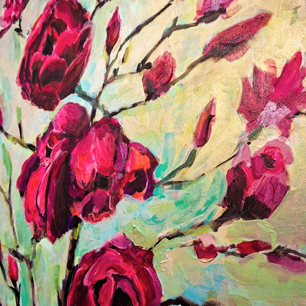 Purple Magnolias - detail photo