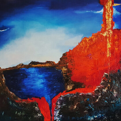 El cruce del Rubicón - 100x120 cm