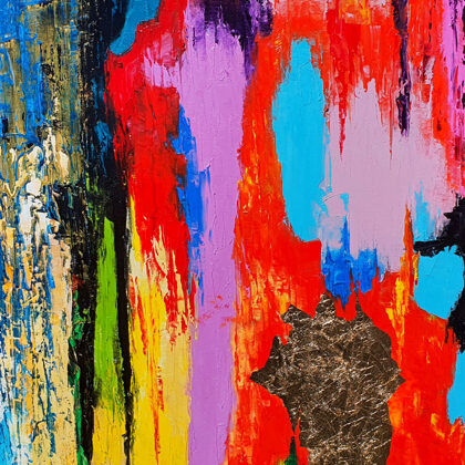 Las llamas del Muszeion - foto de detalle