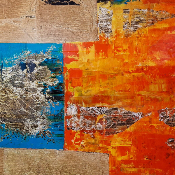 Samas - Dios del Sol - obra en plexi AP - foto de detalle