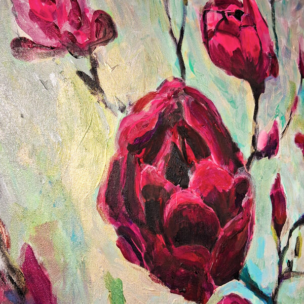 Magnolias púrpuras - foto de detalle