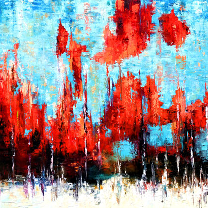 Az Örökké története - 100x100 cm - olaj-vászon