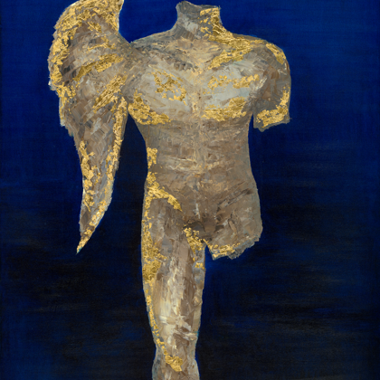 Morpheus - 120x100 cm, olaj és arany vásznon