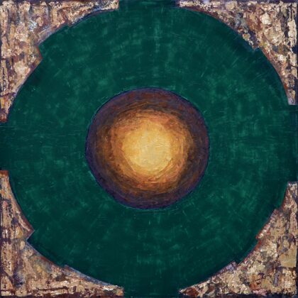 Trónok harca VII. - 40x40 cm, olaj arany vásznon