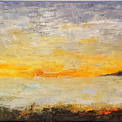 Capri-study - 25x68 cm, oil canvas