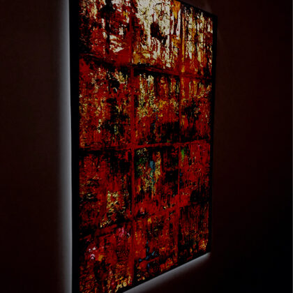 The desire - 70x50 cm, oil gold canvas
