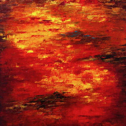 Lava - 100x70 cm, oil canvas