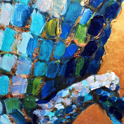Blue Lizard - detail photo
