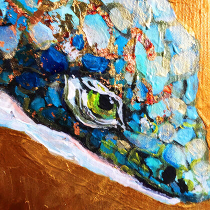 Blue Lizard - detail photo