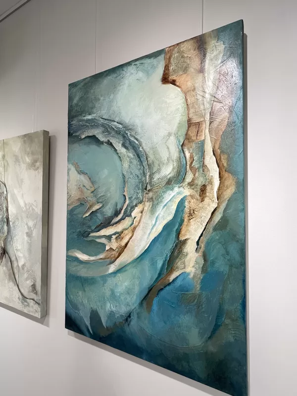 La inmensidad del mar (120x80 cm, acrylic, mixed technique)