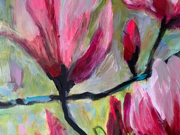 Pink Magnolias - detail photo