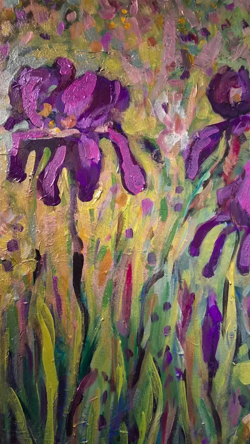Irises - detail photo