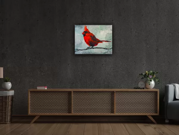Red Cardinal in interior