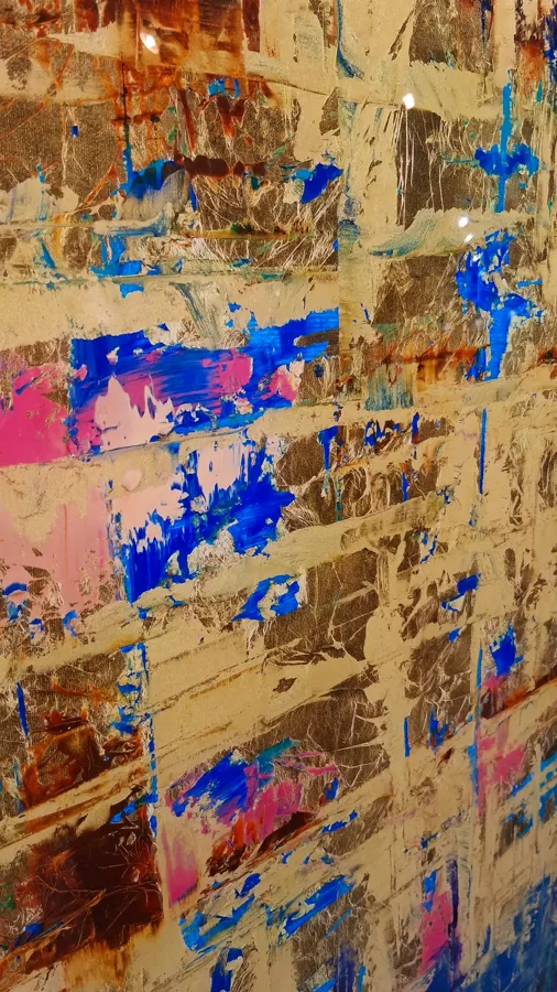 Blue-Matrix plexiglas picture AP - detail photo