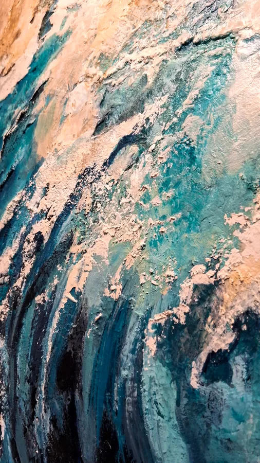 Aguas turbulentas - foto de detalle