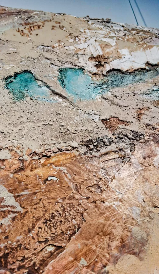 Aguas turbulentas - foto de detalle
